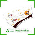 Bio-degradable custom new design paper cup fan